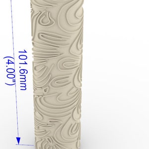 3D Resin printed, texture rollers, &quot;Lines&quot; for polymer clay, precious metal clay, air dry clay, 101.6x25.4mm/4&quot;x1&quot;