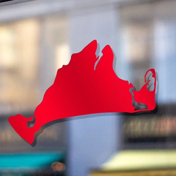 Red Martha's Vineyard Sticker