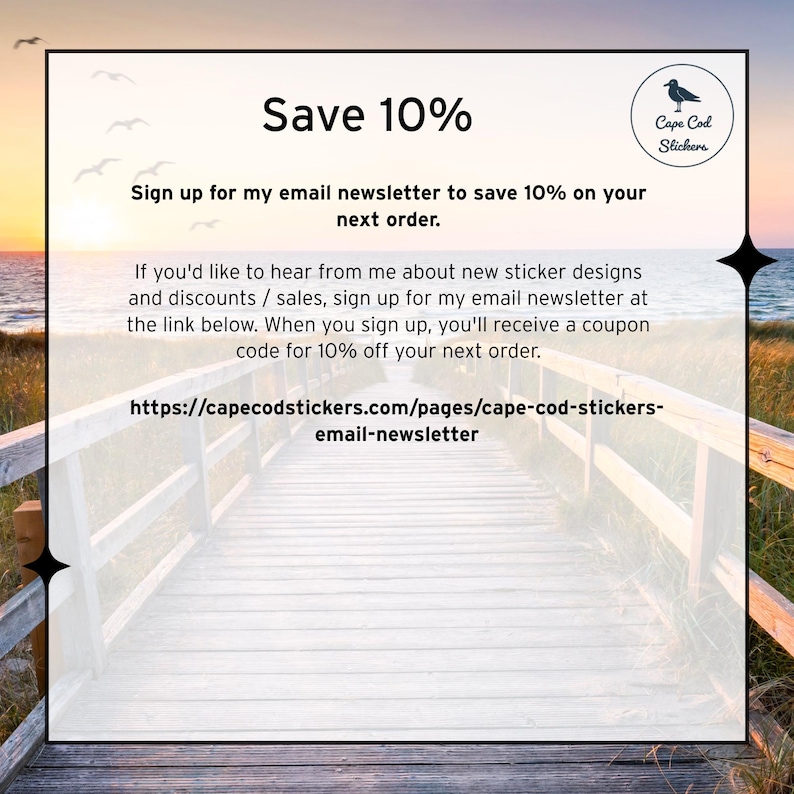 Small Cape Code Sticker Cape Cod Outline Waterproof Vinyl Sticker - Detailed Outdoor Decal for ...