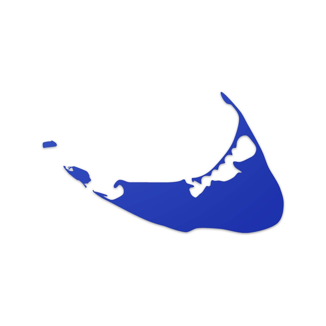 Blue Nantucket Waterproof Vinyl Sticker Detailed Outdoor Decal for Your
