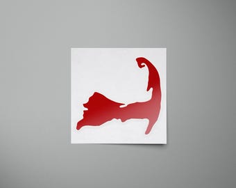 Classic Cape Cod Sticker - outdoor vinyl decal in a range of colors for your bumper, laptop, car, truck, water bottle, window, or cooler