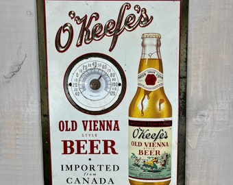Vintage Old Vienna Beer Bottle With Label and Cap Okeefes -  Norway