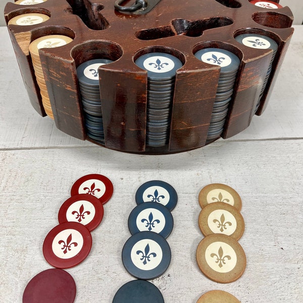Antique Poker Chip Etsy