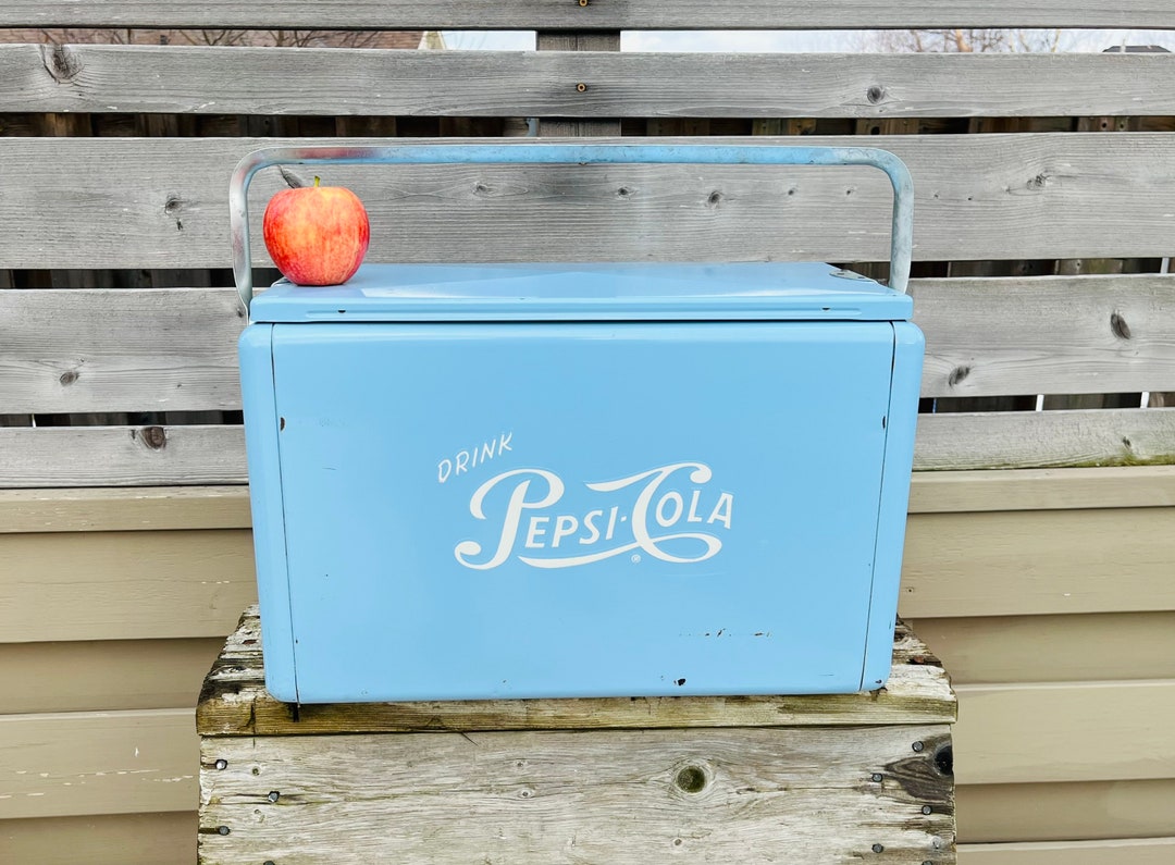 Vintage 1950's Cronstroms Pepsi Ice Chest / Picnic Cooler Etsy