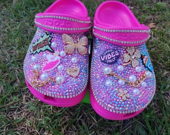 Customized Crocs. Charms. Animations. Cartoon Characters. Colorful. Ribbons. Girls /Boys Shoes. Baby. Toddler. Infants