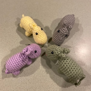 Crocheted Hippo