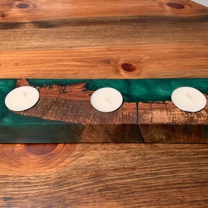 IN STOCK Green candle holder.