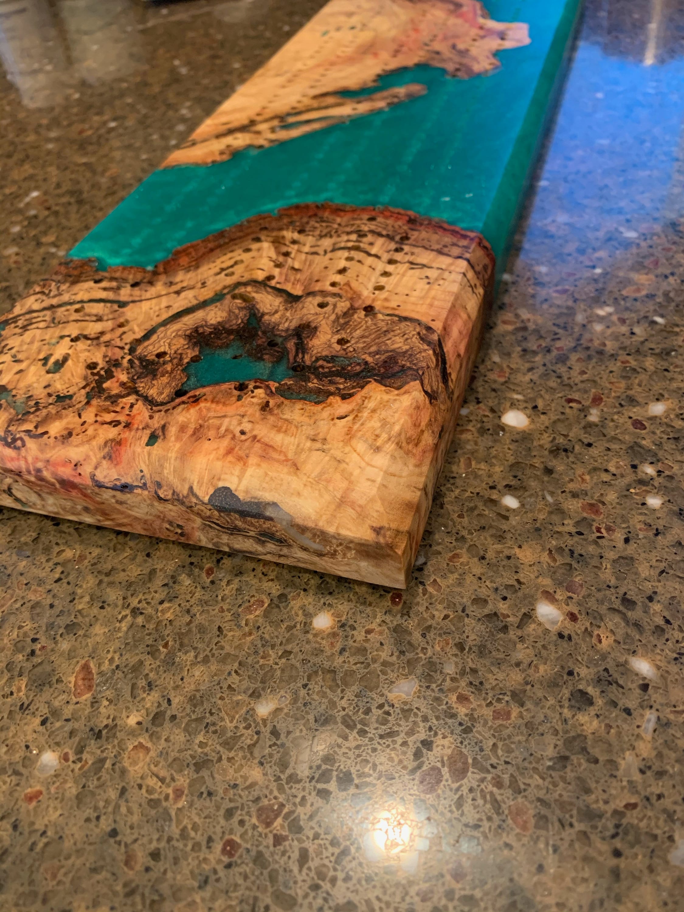 SOLD Custom Green/burl Wood 2 Track Cribbage Board - Etsy