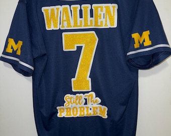 Michigan Wallen Still the problem Baseball Jersey