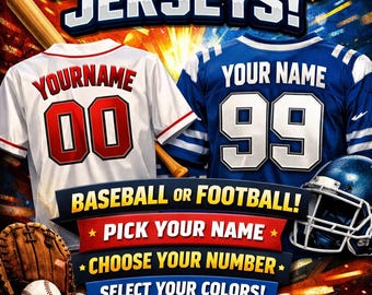 Custom Baseball/Football Jerseys