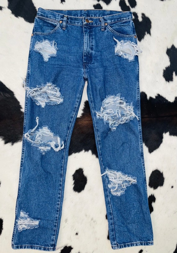 Vintage Wrangler Jeans Distressed - Etsy