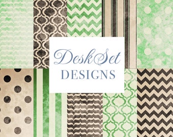 Orchard Digital paper, scrapbooking paper, digital paper, green, brown, background paper, download paper, invites, cards, scrapbooks