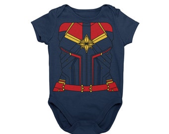 captain marvel baby grow