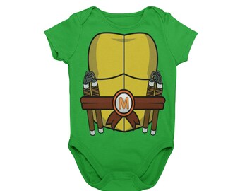 ninja turtle baby onesie