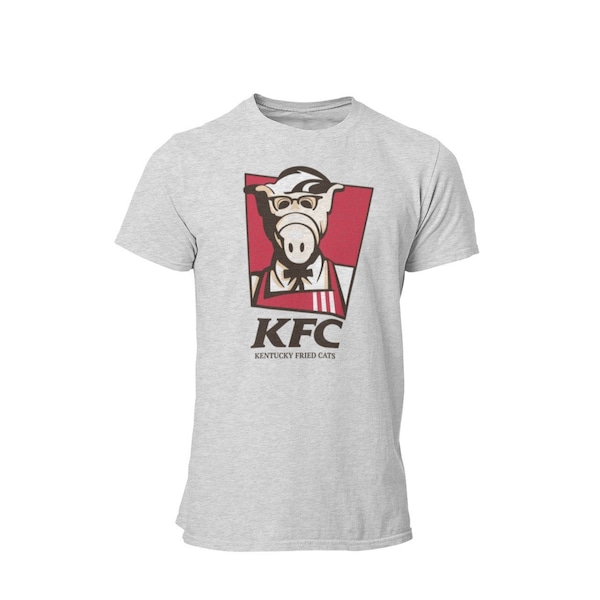 Kentucky Fried Cats Unisex Shirt | Alien Life Form | 80s TV Show Parody |AL | Unique 80s Graphic Tee | Vintage 80s Tee | No Problem Shirt