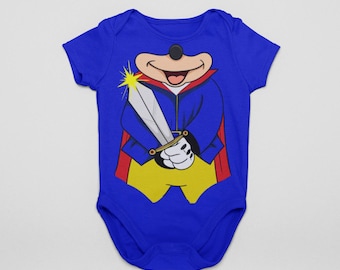 Baby Fantasy Mouse Hero Cosplay Halloween Costume Bodysuit | Fantastic Firework Show Baby Costume | Baby First Visit | Baby MNSSHP Costume