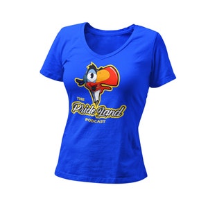 The Prideland Podcast Women’s Fitted V Neck Shirt | Orlando Florida Theme Park | Matching Family Vacation T-Shirt | Race To Castle|I am home