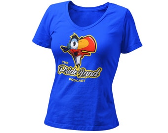The Prideland Podcast Women’s Fitted V Neck Shirt | Orlando Florida Theme Park | Matching Family Vacation T-Shirt | Race To Castle|I am home