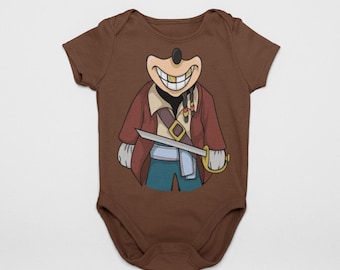 Baby Pirate Cartoon Mouse Halloween Cosplay Costume Bodysuit | Baby MNSHSP Costume | Matching Family | First Visit | Birth Announcement Gift