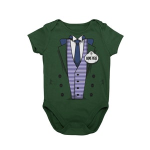 Baby Haunted Cast Member Halloween Costume Bodysuit | Baby Mansion Butler Cosplay Costume | MNSSHP Unique Costume | Baby First Visit | Gift