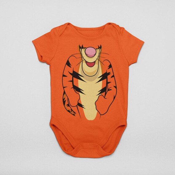 Baby Cartoon Tiger Halloween Cosplay Costume Bodysuit Baby