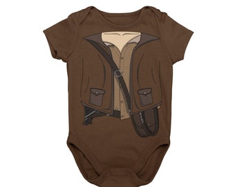 Baby Doctor Jones Halloween Costume Bodysuit | Baby Movie Hero Cosplay Halloween Costume Bodysuit | MNSSHP Hero Costume | Baby Shower Gift