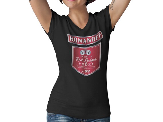 Red Ledger Vodka Women's Fitted V Neck 