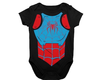 Anna Parker Baby Spider Halloween Costume Bodysuit | Anna May Baby Superhero Comic Cosplay | WDW MNSSHP Costume | Baby Spider Hero Daughter