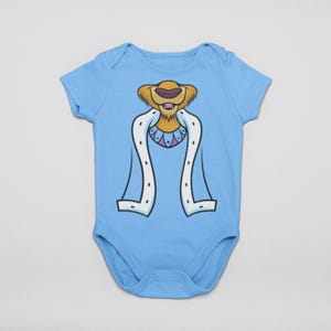 Cartoon King Richard the Lionhearted Baby Costume | Royal Lion Bodysuit | Funny Halloween Baby Outfit | Villain Dress-Up | MNSSHP Costume