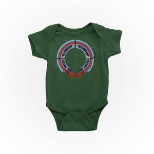 Monowreath Baby Bodysuit / Parque Temático Familia Navidad Juego Vacaciones Ropa Gráfica / Monorail Camiseta / Main Street USA Camiseta de Navidad