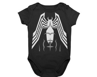 Disfraz de Halloween para bebé simbionte / Disfraz de cosplay de superhéroe villano para bebé / Disfraz único de MNSSHP / Primer Halloween para bebé / Regalo de cómic