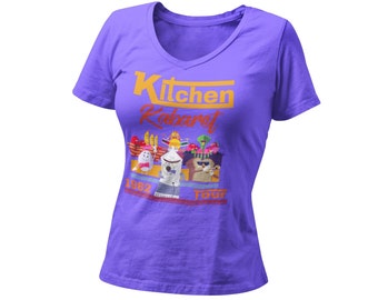 1982 Kitchen Kabaret Retro Tour Women’s Fitted V Neck Shirt