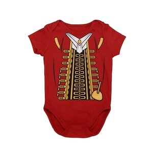 Baby Haken Halloween Kostüm Body | Baby Bösewicht Piraten Kapitän Cosplay Halloween Kostüm | MNSSHP Kostüm | Baby-Piraten | Baby-Dusche-Geschenk