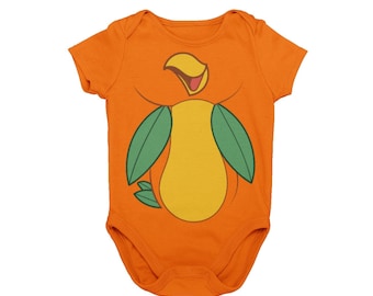 Orange Mascot Bird Baby Costume | Classic Orange Canary Character Baby Cosplay | WDW Orlando Orange Birb | MNSSHP Unique Costume Bodysuit