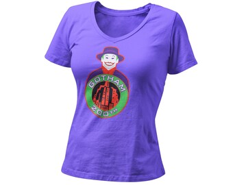 200th Anniversary Joke Women’s Fitted V Neck Shirt | 89 Bat Super Villain Graphic Tee | Unique Comic Con T Shirt | Comic Book Fan Gift |Jack