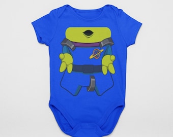 Royal Blue Alien Costume Baby Bodysuit with Space Claw – Cute Extraterrestrial Outfit for Infant Dress-Up & Photo Shoots