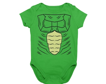 Swamp Monster Baby Halloween Kostuum Bodysuit | Baby Classic Monster Cosplay | Horror Fan Gift | MNSSHP Kostuum| Lagune schepsel| Unieke baby