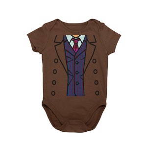 Le 10ème costume dHalloween Doctor Baby bodysuit Costume de super-héros britannique Costume unique dHalloween pour bébé Costume de bébé de science-fiction image 1