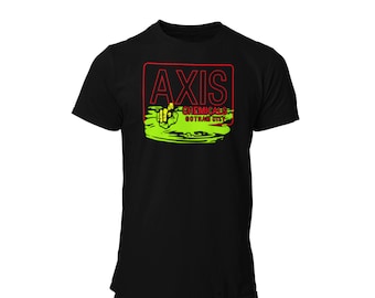 Axis Chemicals Unisex Graphic T-Shirt | The 89 Bat | Joker Shirt | Comics Fan Gift | Unique Graphic Tee | Neon Sign Shirt | Got City T-Shirt