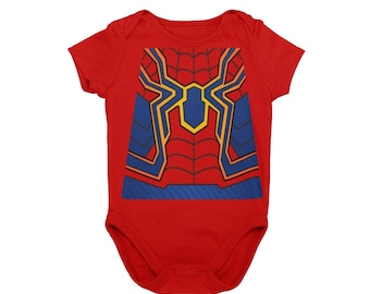 Traje de Halloween de Spider Baby Infinity / Traje de cosplay de superhéroe de cómic para bebé / Traje MNSSHP / Traje de cosplay de bebé vengador