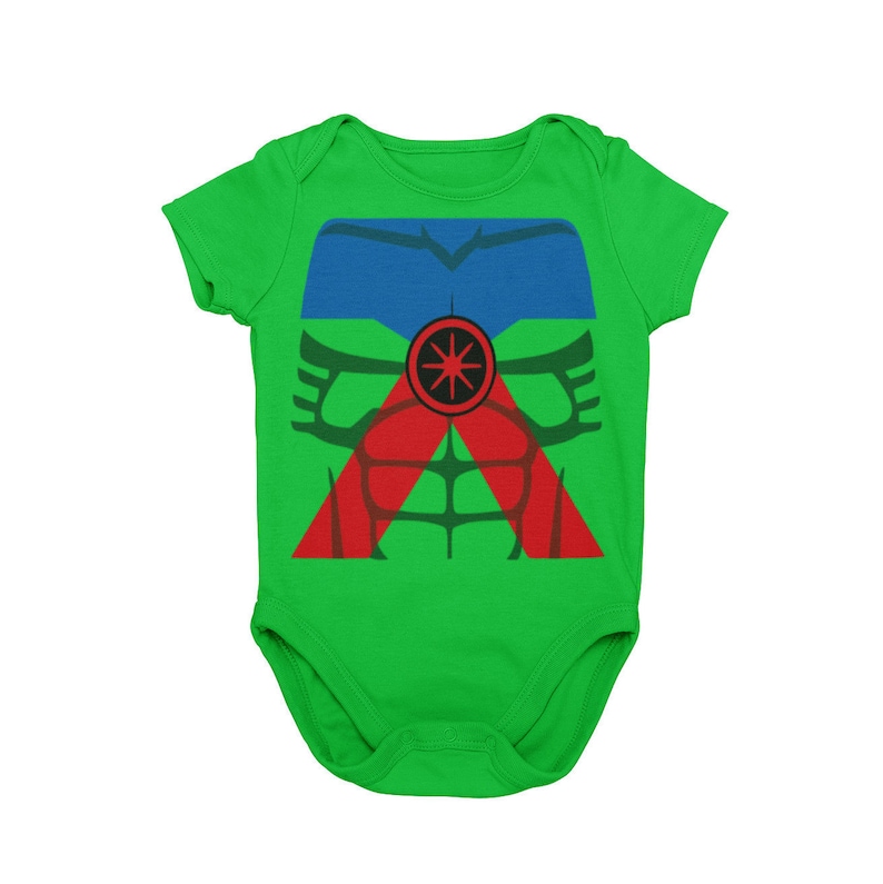 Baby Comic Book Cosplay Hero Costume Bodysuit Baby Shower Gift |First MNSSHP Costume Baby Martian Superhero Halloween Costume Bodysuit