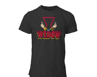 Comic Widow Unisex T Shirt | Dark Widow Female Superhero Spy Printed Graphic Tee | Comic Con Cinematic Universe T-Shirt | WDW Orlando Tshirt