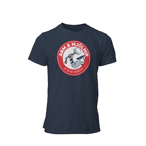 Arm and Mjolnir Unisex Shirt | Retro God Of Thunder Graphic T-Shirt | Comic Con Tee | Cinematic Universe Graphic Tee | Thor Norse God Tee