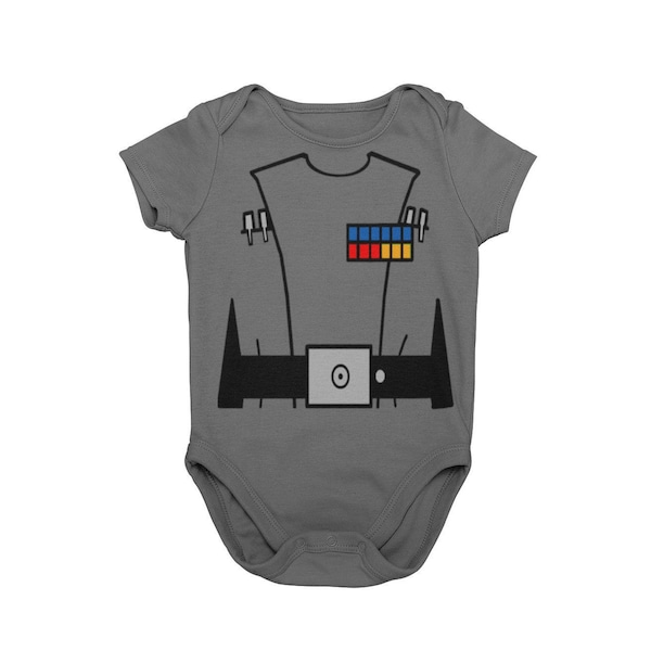 Baby Empire Officer Halloween Costume Bodysuit | Baby Imperial Villain Cosplay Bodysuit | MNSSHP Unique Galaxy Costume | Baby Empire Order