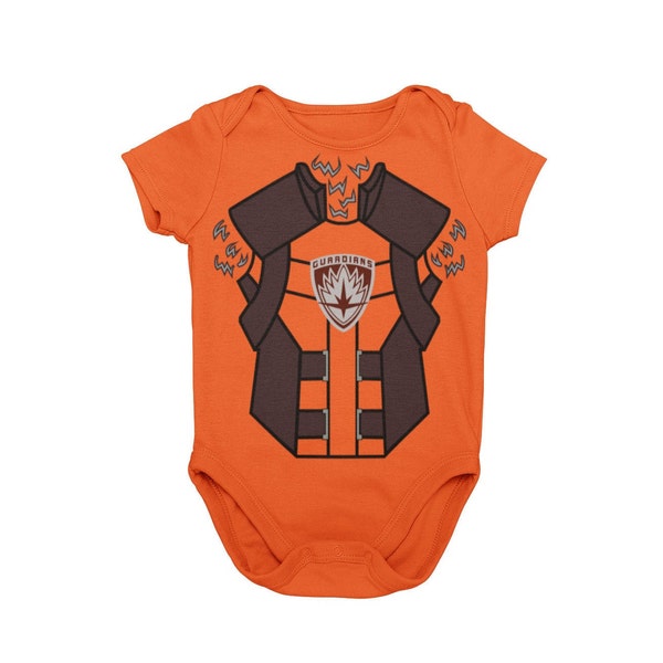 Rocket bebé Halloween traje corporal / bebé cómic superhéroe Cosplay Halloween traje de cuerpo / MNSSHP héroe bebé traje / bebé regalo