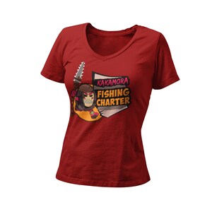 Kakamora Angelcharter Damen ausgestattet V Hals Shirt | Orlando Familie passende Urlaub Shirt | Prinzessin V Hals-t-Shirt | Themenpark Urlaub