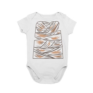 Mummy Classic Monster Baby Halloween Costume Bodysuit | Horror Fan Gift | Unique Baby Gift | MNSSHP Costume |
