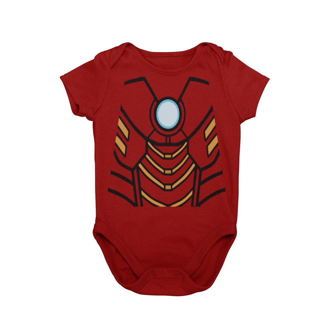 Baby Iron Hero Halloween Costume Bodysuit Baby Superhero Halloween Cosplay Costume MNSSHP Unique