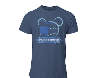 People Mover Unisex Tshirt | WDW TTA PeopleMover Blue Graphic Tee | Land of Tomorrow Transport Ride T Shirt | WDW Orlando Tomorrow Transit