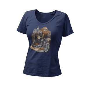 Magical Motor Bike Repair Women's Fitted V Neck Shirt / Orlando Family Theme Park Matching Vacation Shirt / Unique Comic Con Shirt / Gift